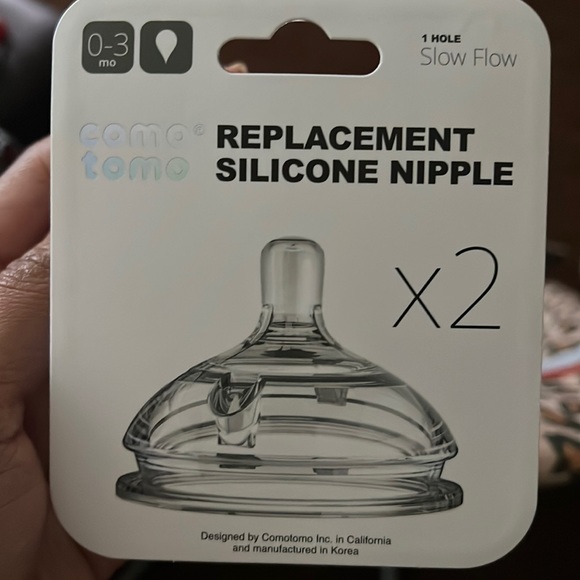 Como Tomo Replacement Silicone Nipple - Slow Flow - Picture 1 of 4